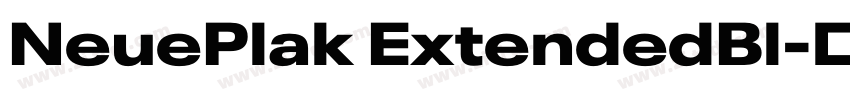 NeuePlak ExtendedBl字体转换